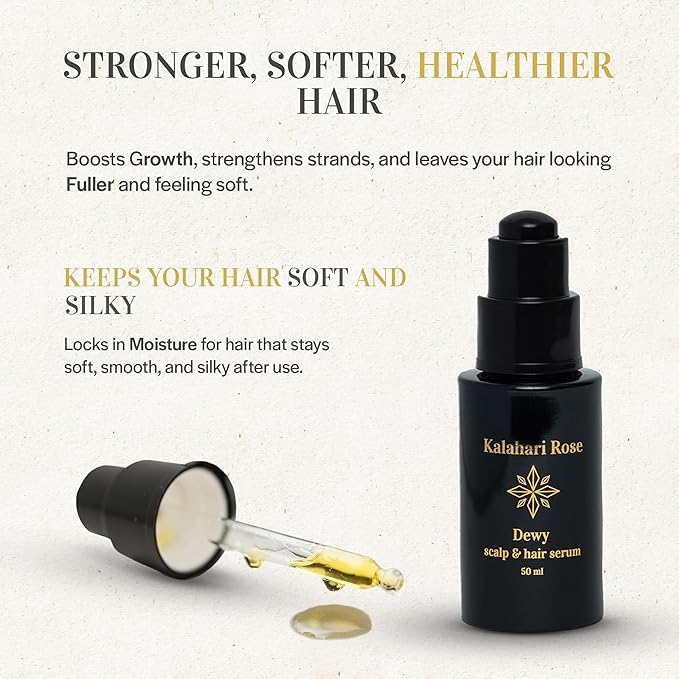 Hydrating Scalp Serum for Hair Growth with Biotin & Natural Oils, Revitalizing Treatment for Thin & Damaged Hair, Strengthening & Thickening Formula for Men & Women, 1.6 Oz