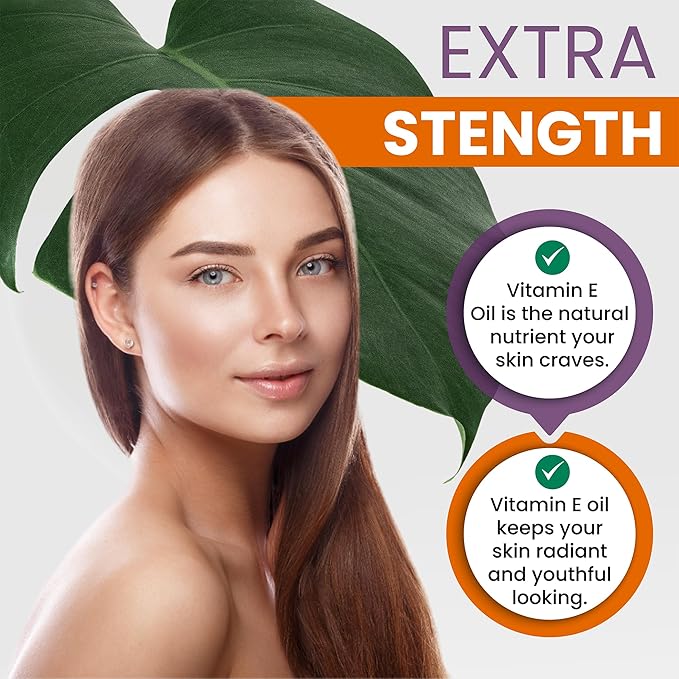 Dr Joe Lab Organic Vitamin E Oil Full Spectrum for Skin, Vitamin E Oil for Hair, Face, Liquid Body Oil, Pure Natural Cold Pressed Unrefined, Moisturizes & Nourishes, Non-GMO - 32 Oz