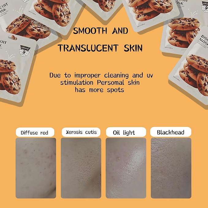 Facial mask Moisturizing face Mask - 10 Sheets, Deep Hydration, Improves Dry Skin, Sheet Mask, skincare for All Skin Types (COLOR-1)