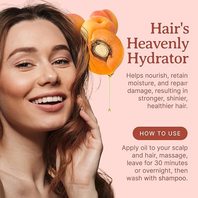 Bella Terra Oils - Organic Apricot Kernel Oil 4 oz - Pure Organic Apricot Essence, Abundant in Linoleic & Oleic Acid, A Luxurious Carrier Oil for Essential Oils