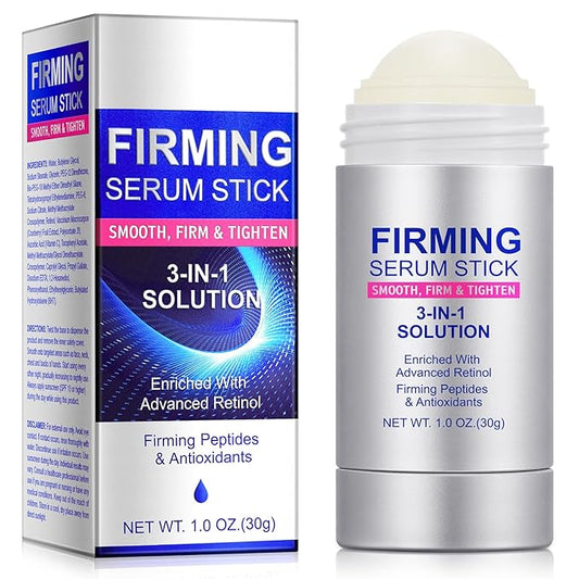 Advanced Retinol Firming Serum Stick,Retinol Face Stick,3-in-1 Smooth,Tighten and Firm Face,Neck & Jawline, Reduces Wrinkles,Nourishing Anti Aging Repair Cream for All Skin Types,1.0 OZ.(30G)