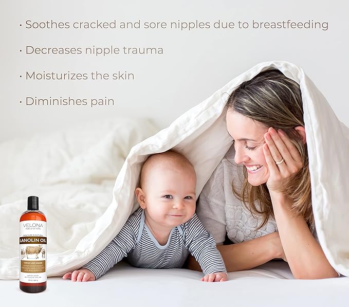 velona Lanolin Oil USP Grade 16 fl oz | 100% Pure and Natural Carrier Oil | Refined, Cold pressed | Skin, Hair, Body & Face Moisturizing | Use Today - Enjoy Results