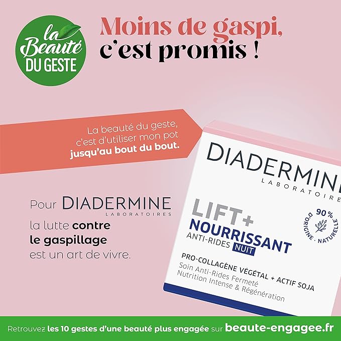 Lift+ Nutrition Regenerating Anti-Wrinkle Night Cream with Pro-Collagen & Pro-Lipids 50ml by Diadermine