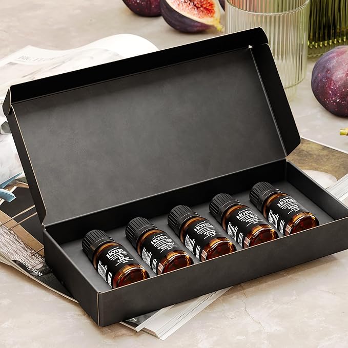 AirScent Hotel Diffuser Oil Gift Set - 5 Star Hotel Scents - 10 mL, 0.34 fl oz Fragrance Oil Set - Inspired by Westin White Tea, Edition, Marriott, Fairmont and The Ritz Carlton Signature Scents