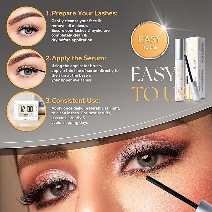 AMAZING LashForce Eyelash Growth Serum (5 ml) Eye Lash Serum For Eyelash And Eye brow Growth Serum - To Grow Lashes Thicker