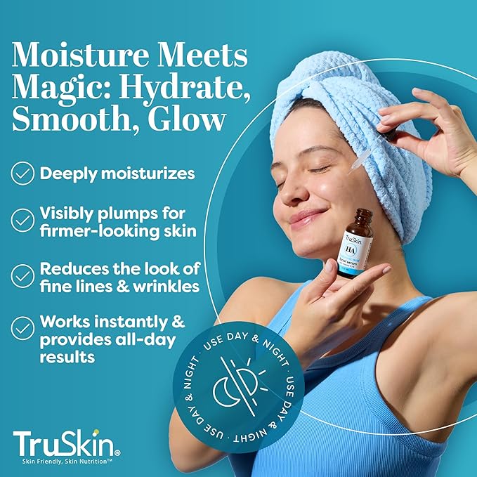 TruSkin Face Serum Trio – Hyaluronic Acid, Vitamin C & Retinol Serum for Face – Anti Aging Skin Care Set for Women – Skincare for Bright, Smooth, Hydrated & Firmer-Looking Skin, 1 fl oz, 3 Bottles