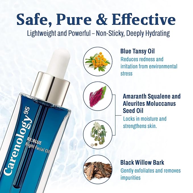 RE:BLUE Night Facial Oil 1.7 FL/OZ, 50ml