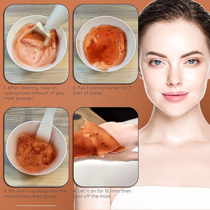 2-Pack Jelly Masks for Facials & Vajacials - Professional Gel Mask for Face, Mascarilla Hidroplastica Facial, Vajacial Mask