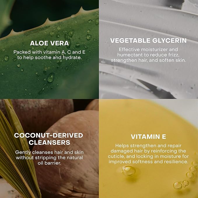 The Fragrance-Free Conditioning Concentrate, Hydrating for Dry, Damaged, or Color-Treated Hair, Hair Mask, Sensitive Skin, Gentle On All Scalps, Plant-Based, Vegan, 3.4 fl oz, 50+ Uses, TIN