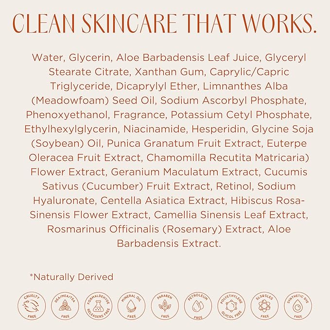 InstaNatural Retinol Serum for Face with Niacinamide, Vitamin C, and Hyaluronic Acid, Anti Aging for Firmer Skin, Lines & Wrinkles & Brightening Serum