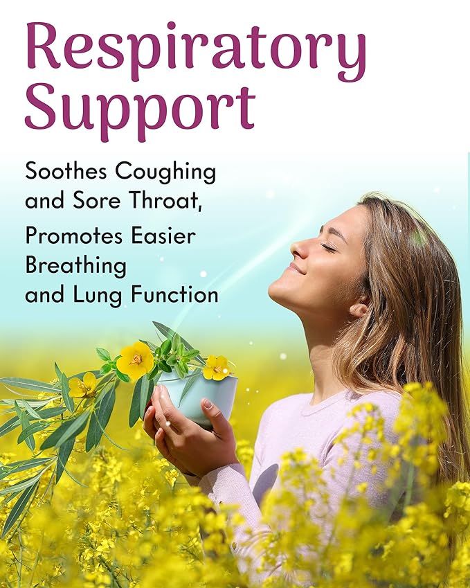 Adanim Bio Eucalyptus Mullein Tea, 40 Teabags of Organic Eucalyptus, Thyme, and Mullein. Providing Health Benefits to the Lungs. USDA-certified and Kosher tea