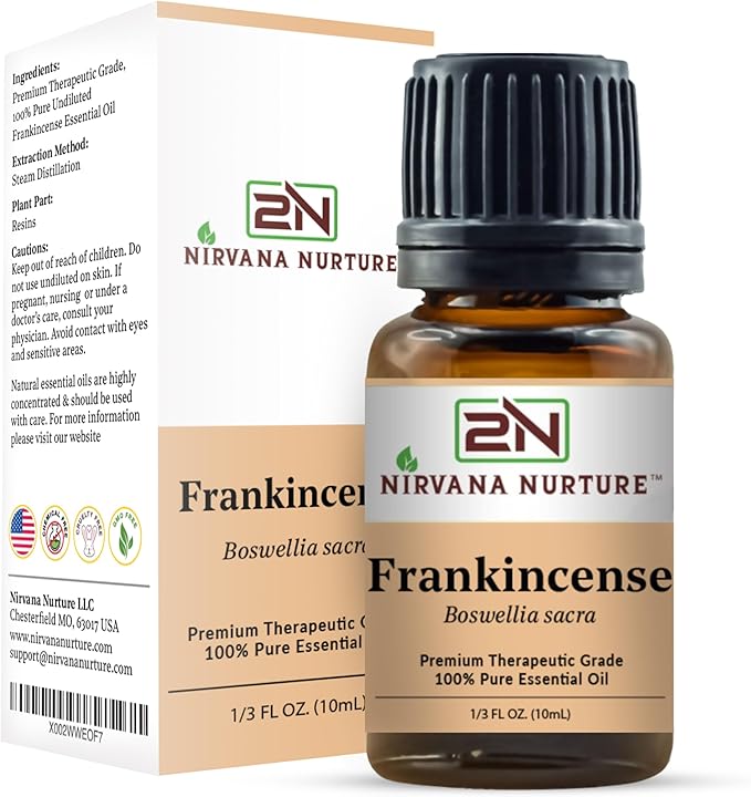 Frankincense Sacra Essential Oil 100% Pure Premium Therapeutic Grade, Undiluted - Aromatherapy Diffuser for Calm and Relaxation, Skin Care, Hair Care