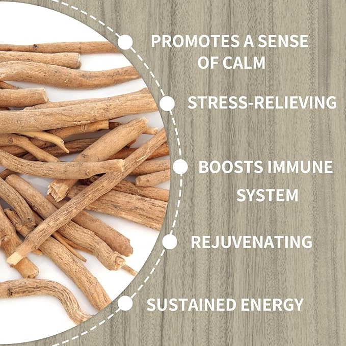 Ashwagandha Root Tea Bags - 60 bags Pure & Natural Ashwagandha Root Herbal Tea, Caffeine Free, No Additives