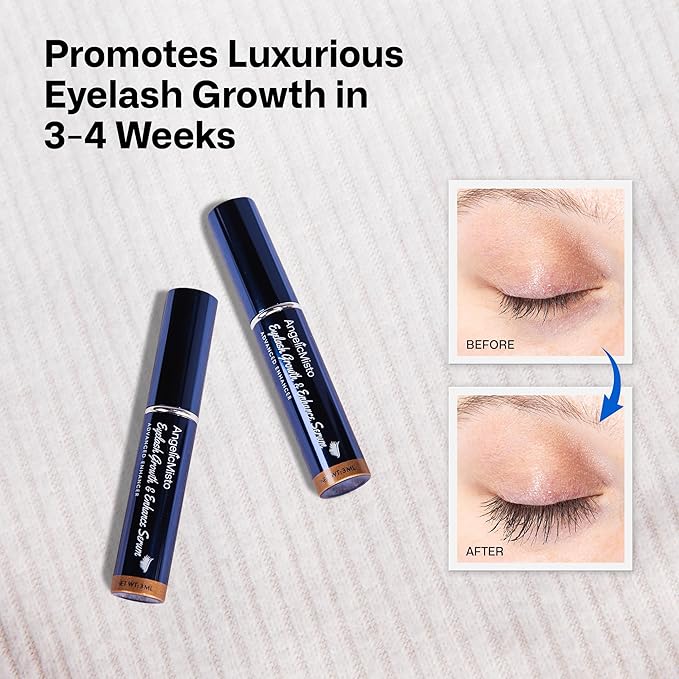 Eyelash Growth Serum: Eyelash Serum to Grow Lashes in 4 Weeks, for Longer & Fuller Eyelashes, 3ML