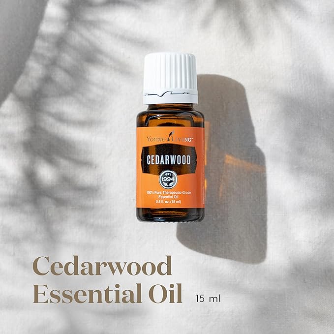 Young Living Cedarwood Essential Oil 15ml, for Healthy Skin, Hair, and Scalp, Unlock the Power of Pure, Calming and Soothing