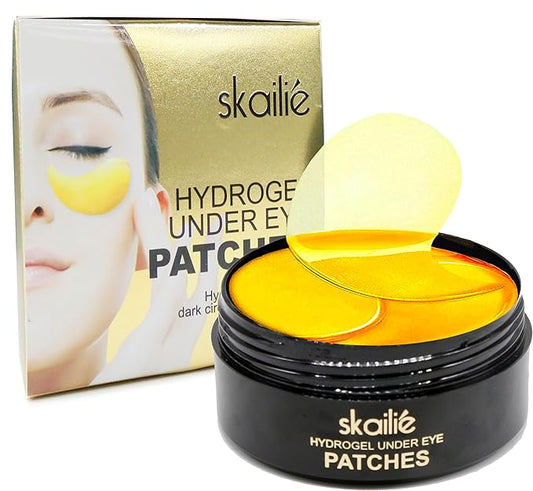 COSMETIC |24k Gold Vitality-Fill Hydra-Gel Eye Patches | Anti-Aging Under-Eye Patches, Help Boosting Lift & Firm the Look of the Eye Area