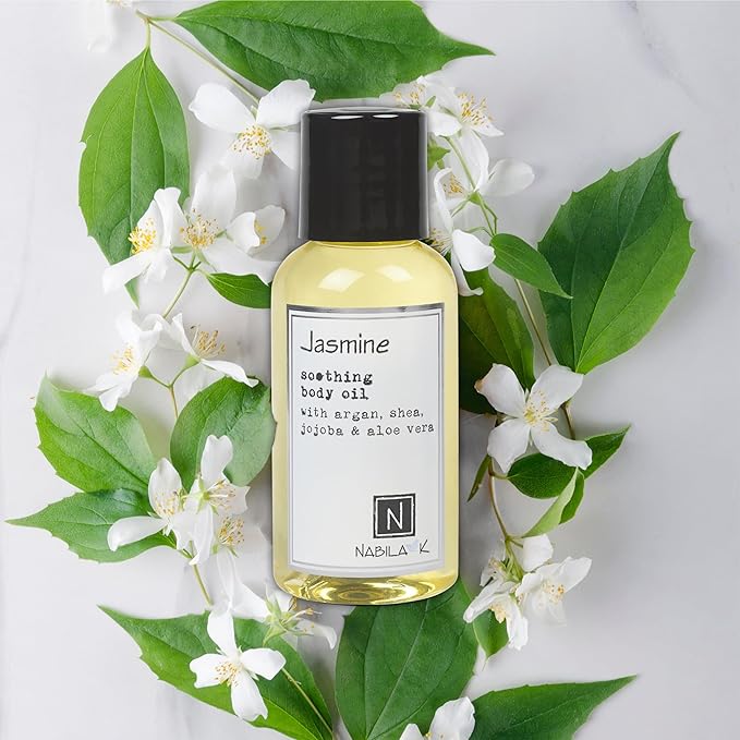 Jasmine Body Oil, 9 oz Moisturize & Nourish with Argan & Coconut Oil - Vitamin C Enriched - Naturally Derived, Vegan-Friendly