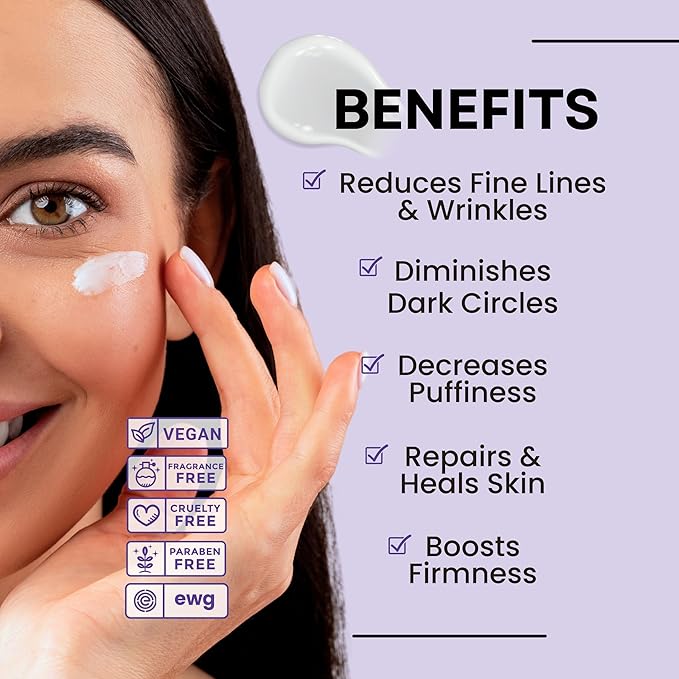 Excuse My Frank Bakuchiol Age Defense Eyecream, Korean Eye Cream, Gentle Cream, Natural Retinol, Dark Circles Puffiness & Firming, Anti Aging, Wrinkle Care, Fragrance Free, Vegan1.01fl oz