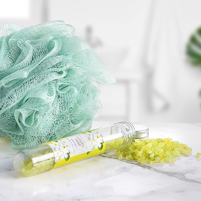 B.C. Beauty Concepts Aromatherapy Bath Salts- Epsom Salts for Soaking, Relaxing Bath Spa Set, Scented in Vanilla Almond, Shea Butter, Sweet Mint, Honey Rose, and Lavender, Tropical