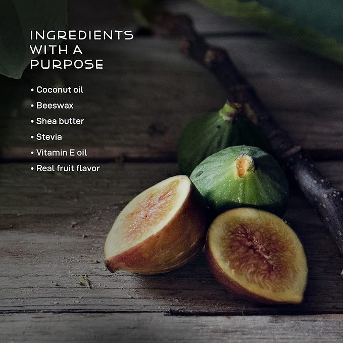 Farmstead Apothecary 100% Natural Lip Balm with Organic Beeswax, Organic Shea Butter & Organic Coconut Oil, Fig & Honey 0.2oz (Pack of 2)