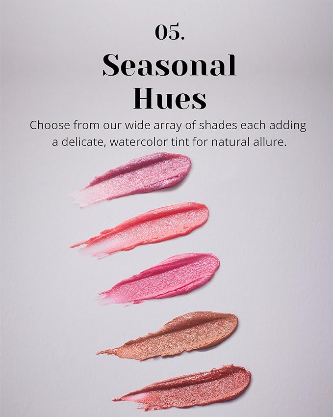 Glint Glow Lip Balm (Cherry So Much, 0.1oz) - Moisturizing Stain Lipstick with Shine for Natural Lips, Tinted Treatment. Luxurious Korean Skin Care Makeup. Chapped, Dry, Cracked