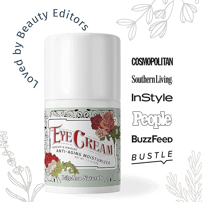 LilyAna Naturals Anti Aging Retinol Cream and Eye Cream Bundle 1.07 oz - Retinol Moisturizer for Face and Under Eye Cream for Dark Circles and Puffiness, Improve the look of Fine Lines and Wrinkles