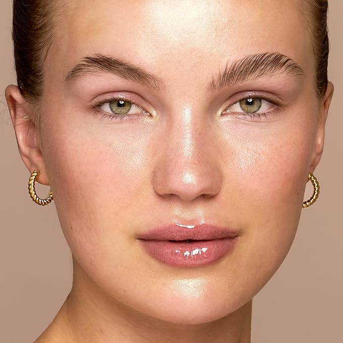 Jouer Essential Tinted Hydrating Lip Oil Gloss – Moisturizing Dry Lip Treatment Serum - Fragrance Free Tinted Lip Oil - Jojoba Seed Oil and Apricot Oil Formula