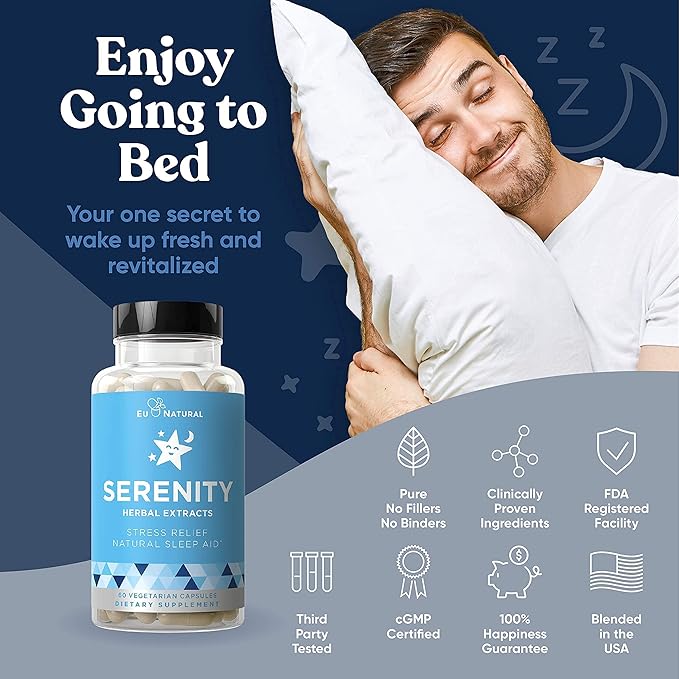 Eu Natural Beauty Bundle - Vibrance Bundle with Biotin & Serenity for Healthier Hair Growth, Stronger Nails, Glowing Skin