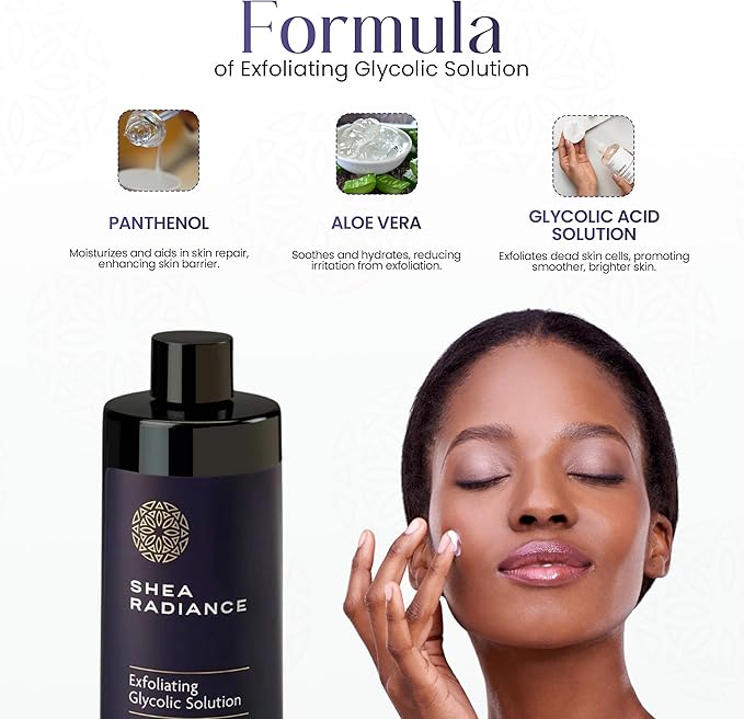 Glycolic Acid Toner Ordinary Glycolic Solution for Face Hydrating and Skin Toner for Women Face with AHA, Aloe Vera, Extract Facial Toner for Brightening, Acne, Exfoliation, and Skin Care 6.4 oz