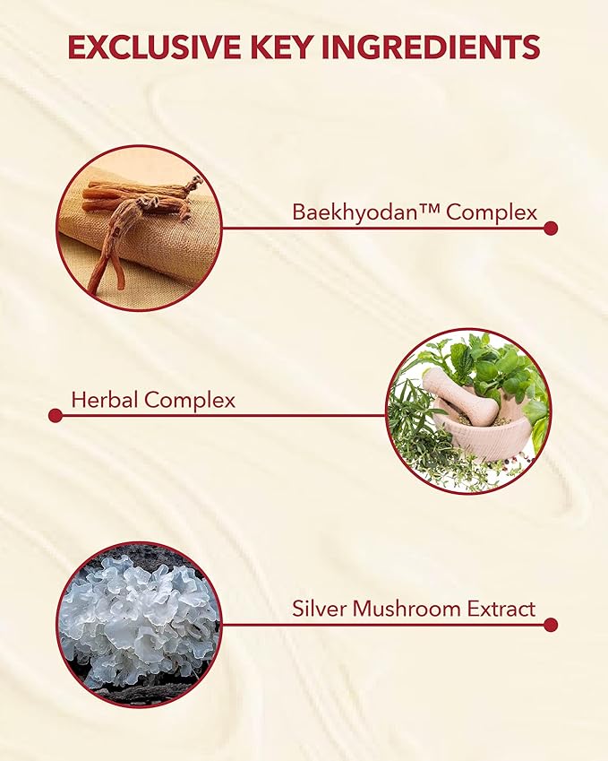 Sooryehan Hyobidam (Fermented Essence, 1.5fl oz) - Korean Skin Care. Rich, Creamy Serum for Reduced Wrinkles & Deep Hydration. Wild Ginseng, Snow Fungus Extract.