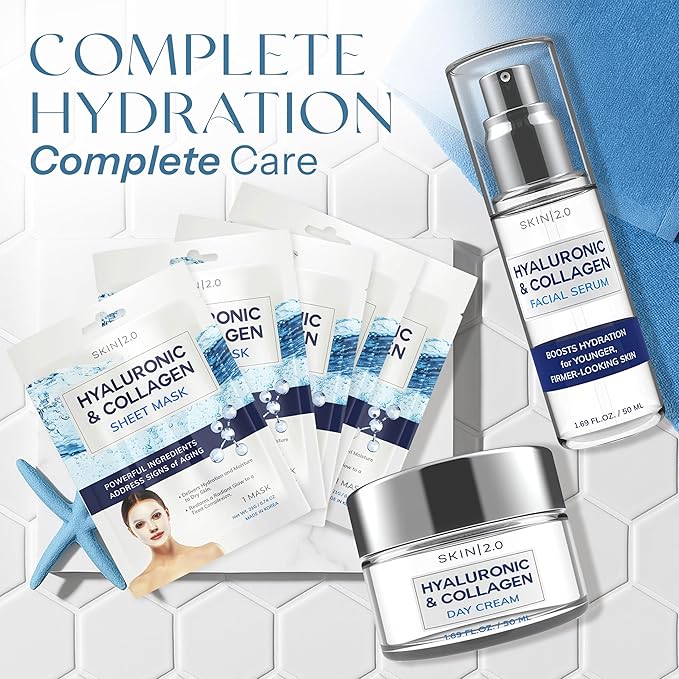 Hyaluronic Acid Regimen - Hydrating, Anti-Aging, Moisture Retention, Firming Skin - Clean Beauty, Natural Ingredients, Cruelty-Free Korean Skin Care for All Skin Types - Set of 3