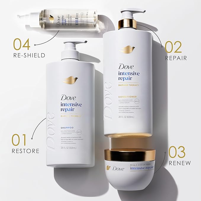 Dove Hair Intensive Repair 10in1 Serum Mask for Damaged Hair with Bio-Protein Care Technology and Amino Serum 9.2 fl oz