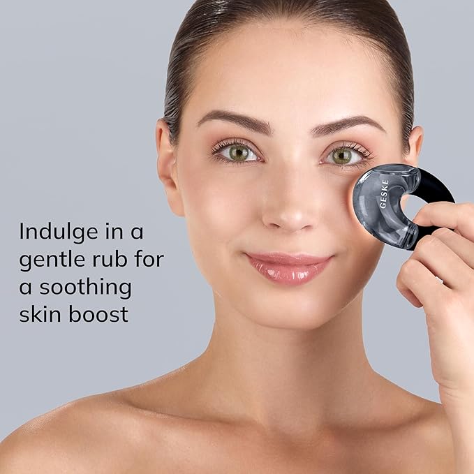 SmartAppGuided™ Cool & Warm Eye Massager | 7 in 1 | Multifunctional Massager | Eyes & Face | Battery-free Cooling & Warming | Firms, Relaxes & De-Puffs Skin | Ring-shaped Design for Easy Grip