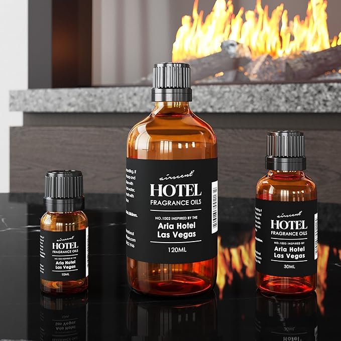 AirScent Hotel Diffuser Oil Inspired by The Aria Asian Garden Scent - Premium Fragrance Oil No. 1003 for Ultrasonic and Waterless Diffusers and Crafting - 10 mL, 34 fl oz Glass Dropper Bottle