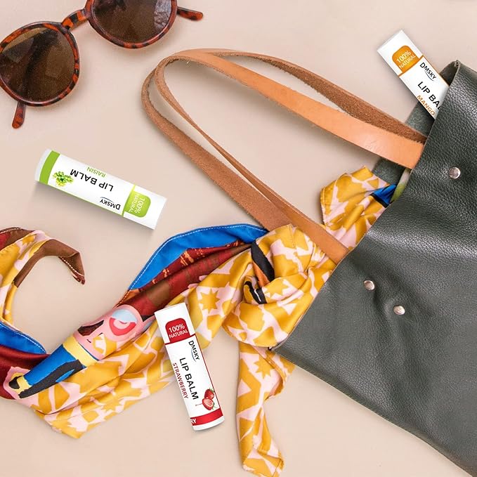 DMSKY 120 Pack Lip Balm, Natural Lip Balm Bulk with Vitamin E and Coconut Oil, Moisturizing Lip Balms for Chapped Lips-12 Flavors