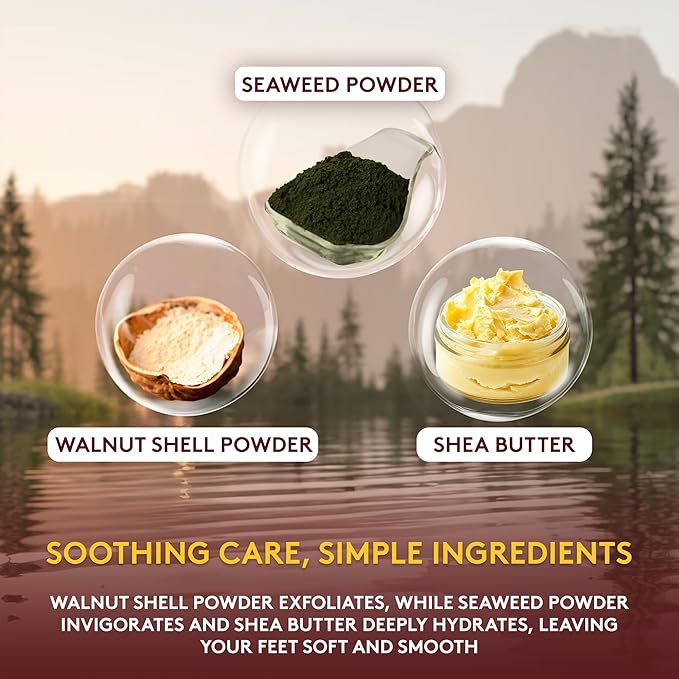 OKAY Himalayan Pink Salt Foot Scrub - Himalayan Salt Scrub, Body Exfoliator for Women and Men, Exfoliating for Feet, Hands & Face, Vegan, Natural Ingredients - 6 oz Jar (Pack of 1)