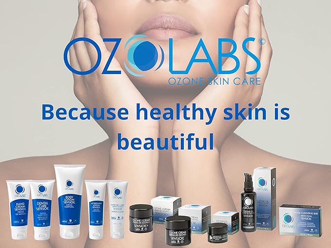 OZOLABS® OZONATED OIL - SENSIOIL© | Certified Organic Ozonated Olive & Sunflower Oils | Deep Hydration & Skin Regeneration | ISO 9001 | 1.7 fl. oz.
