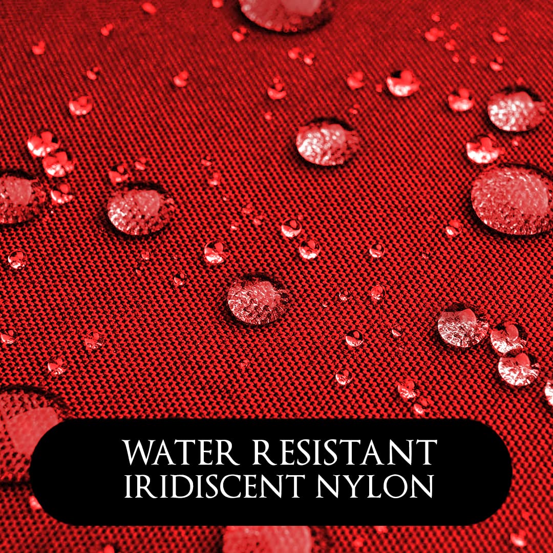 Betty Dain Lightweight Crinkle Nylon Hair Cutting/Styling Cape, Water Resistant, Ultra Lightweight Crinkle Antron Nylon, Repels Hair, Neck Snap Closure, Generous 54 x 60 Inch Size, Red