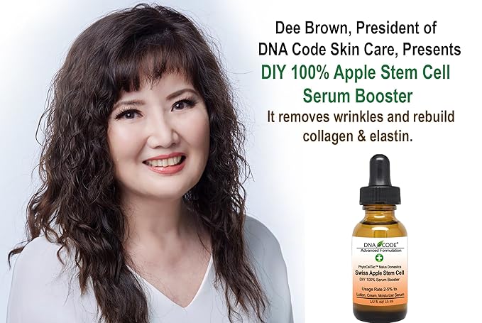 Anti-Aging. DIY Swiss Apple Stem Cell 100% Serum Booster. Remove Wrinkles, Rebuild Collagen & Elastin