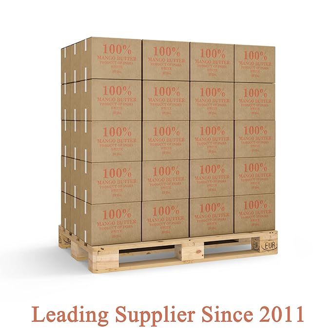 Raw Mango Butter 4 oz 100% Pure Natural Cold Pressed. Skin Body and Hair Moisturizer, DIY Creams, Balms, Lotions, Soaps.