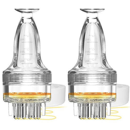 Scalp Applicator, One-Minute Direct-to-Scalp Precision, Minoxidil Applicator for Hair Growth, Hair Serum Applicator, Minoxidil Scalp Applicator Comb Tool Bottle, Ideal for Thin Scalp Treatments