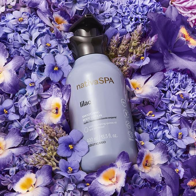 Nativa SPA Body Smoothing Lilac Bundle: Body Lotion, Whipped Body Oil & Hand Cream, with Nourishing Quinoa Oil + Bioretinol (x3)