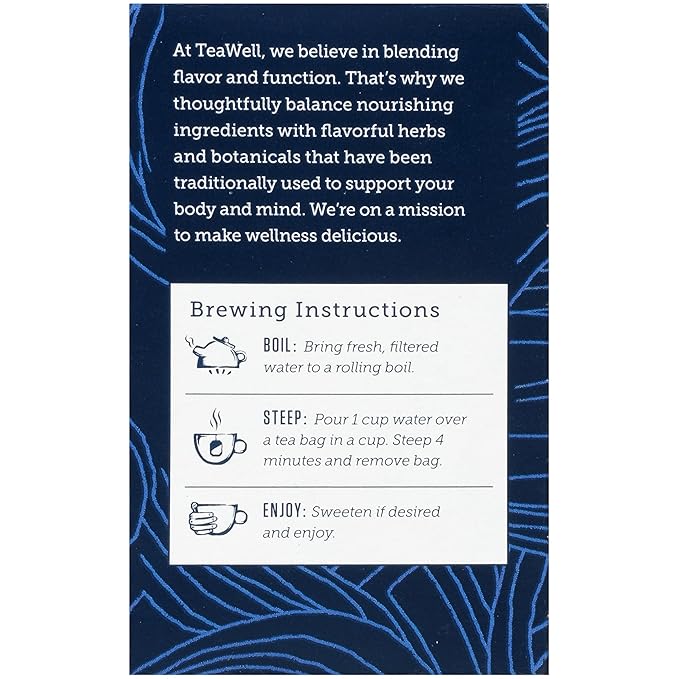 Celestial Seasonings TeaWell Herbal Tea, Daily Wellness, Organic Ginger Mint, 12 Count