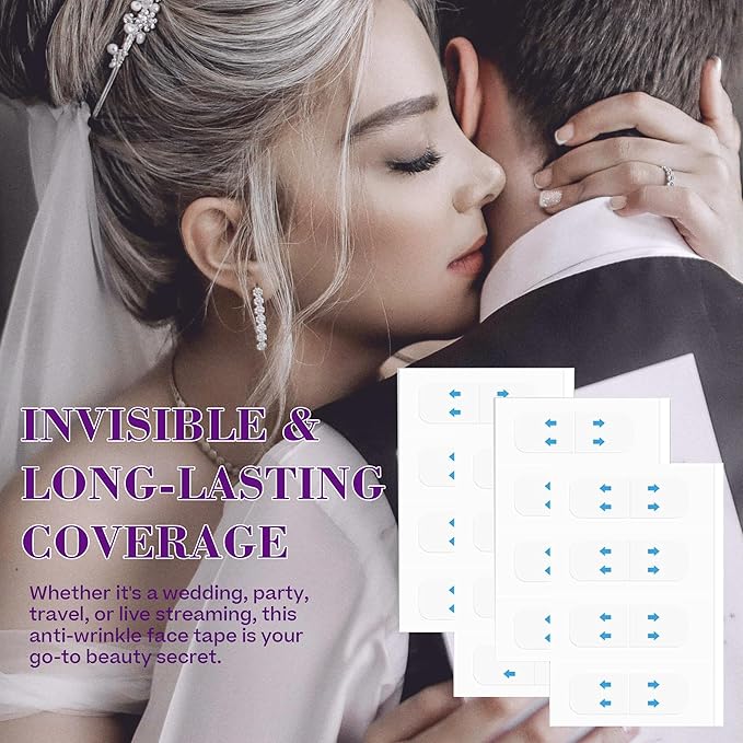 ACADA Face Lift Tape Invisible Instant Face Lifting Tape for Wrinkles, Face Tape Lifting Invisible for Wrinkles and Double Chin with Natural Lift & Youthful Look 80pcs