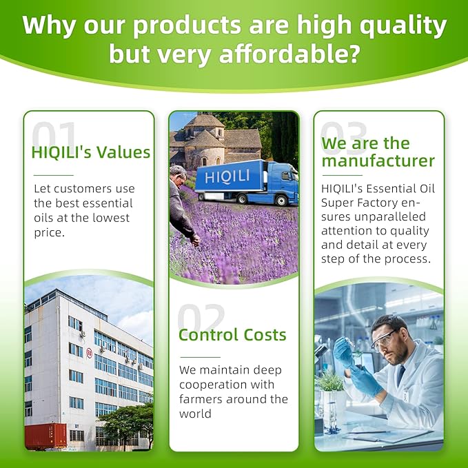 HIQILI 32 Fl Oz Lemongrass Essential Oil, 100% Pure Natural Undiluted Premium Oils