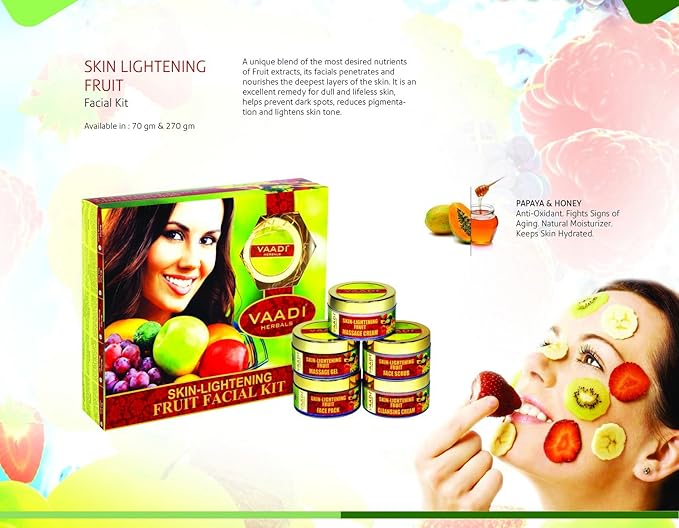 Vaadi Herbal Skin Ligtening Fruit Facial Kit 270g