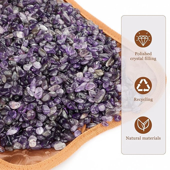 Jade Eye Mask &Crystal Energy Pillow Infused-Healing Crystal Pillows for Sleeping Nurtures Body,Mind,and Spirit,Comfortable &Breathable,Pillows for Side,Back Sleepers Massag