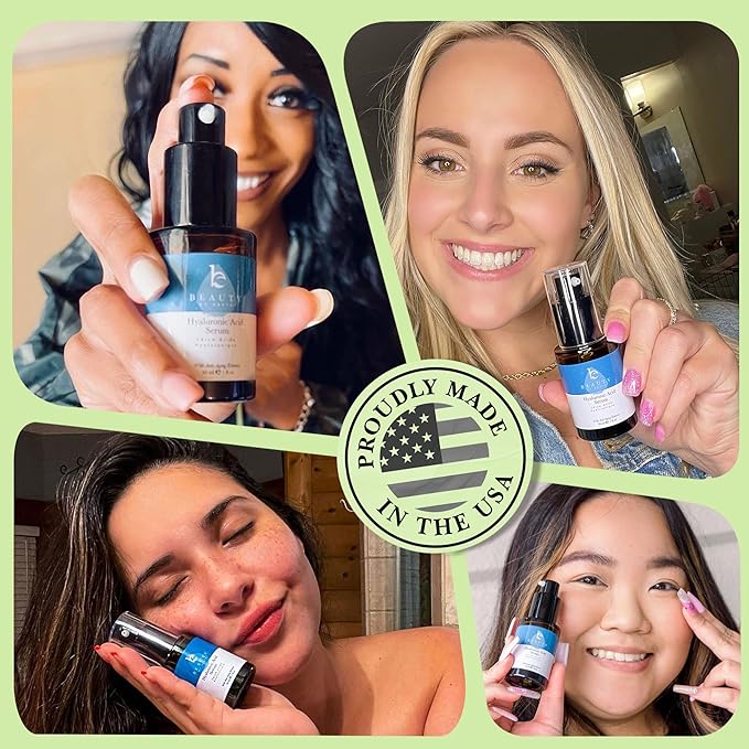 Face Serum - Hyaluronic Acid Serum for Face Anti Aging Serum with Hyaluronic Acid & Aloe Vera Hydrating Serum, Anti Wrinkle Serum for Face (2 Fl Oz)