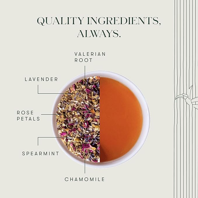 Luxmi Estates - Valerian Dream - Organic Valerian Root Tea for Sleep - Loose Leaf - 50g (25 Cups) | with Valerian Root, Chamomile & Lavender | Perfect Wellness Sleep Tea