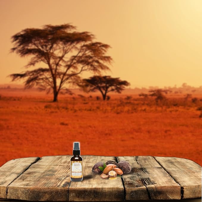 Shea Terra Moroccan Argan Cold-Pressed Extra Virgin Oil | Nutrient-Rich, All Natural & Organic Oil with Anti-Aging Vitamin A and E to Increase Skin Elasticity for Dry, Mature Skin – 2 oz